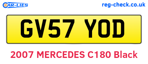 GV57YOD are the vehicle registration plates.