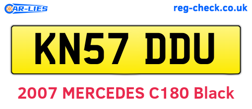 KN57DDU are the vehicle registration plates.