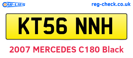 KT56NNH are the vehicle registration plates.