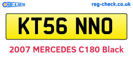 KT56NNO are the vehicle registration plates.