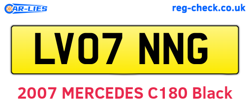 LV07NNG are the vehicle registration plates.