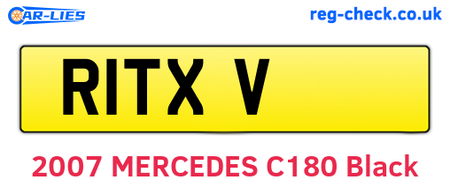 R1TXV are the vehicle registration plates.