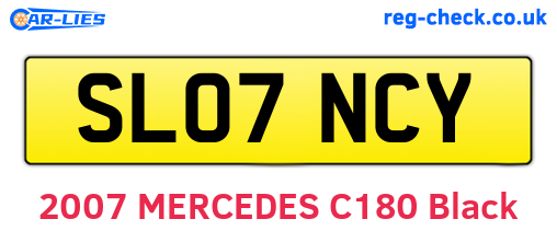 SL07NCY are the vehicle registration plates.