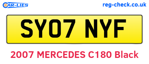 SY07NYF are the vehicle registration plates.