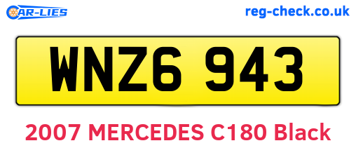 WNZ6943 are the vehicle registration plates.