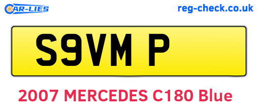 S9VMP are the vehicle registration plates.