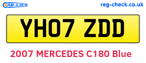 YH07ZDD are the vehicle registration plates.