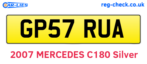GP57RUA are the vehicle registration plates.