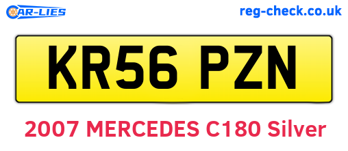 KR56PZN are the vehicle registration plates.