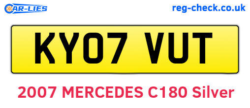 KY07VUT are the vehicle registration plates.