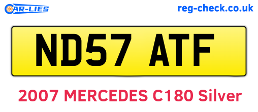 ND57ATF are the vehicle registration plates.
