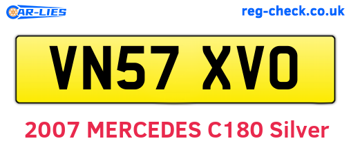 VN57XVO are the vehicle registration plates.