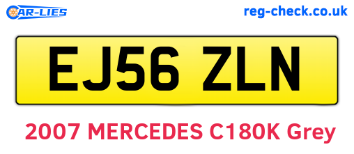 EJ56ZLN are the vehicle registration plates.