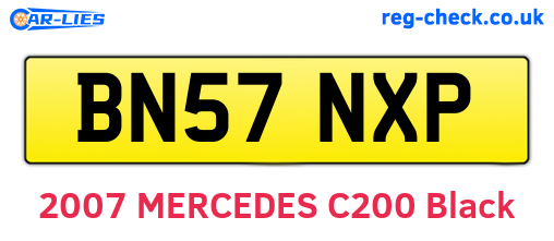 BN57NXP are the vehicle registration plates.