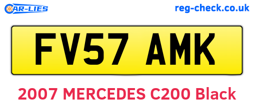 FV57AMK are the vehicle registration plates.