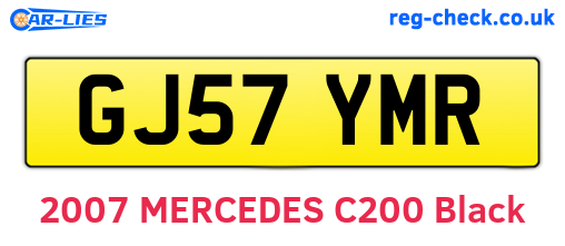 GJ57YMR are the vehicle registration plates.