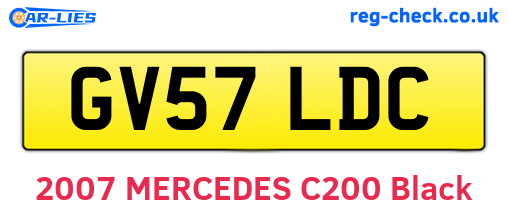 GV57LDC are the vehicle registration plates.