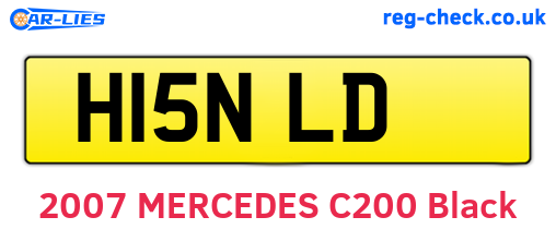 H15NLD are the vehicle registration plates.