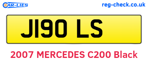 J19OLS are the vehicle registration plates.