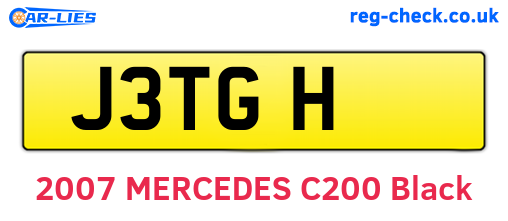 J3TGH are the vehicle registration plates.