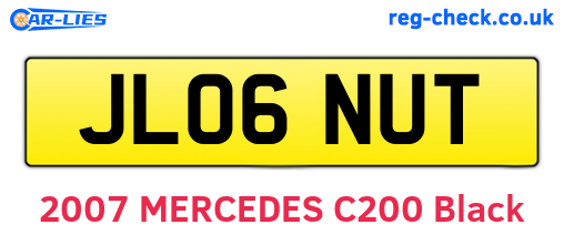 JL06NUT are the vehicle registration plates.