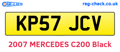 KP57JCV are the vehicle registration plates.