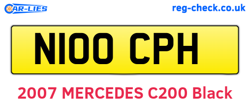 N100CPH are the vehicle registration plates.