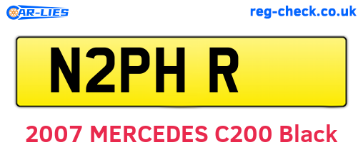 N2PHR are the vehicle registration plates.
