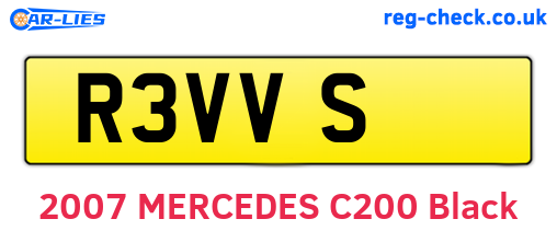 R3VVS are the vehicle registration plates.