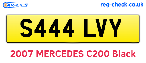 S444LVY are the vehicle registration plates.