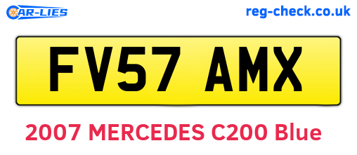 FV57AMX are the vehicle registration plates.