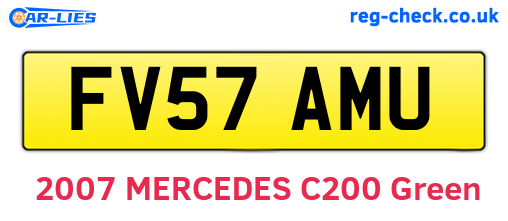 FV57AMU are the vehicle registration plates.