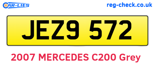 JEZ9572 are the vehicle registration plates.