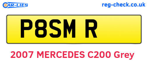 P8SMR are the vehicle registration plates.
