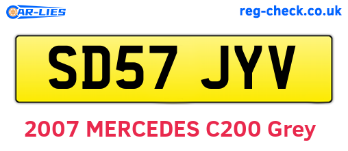 SD57JYV are the vehicle registration plates.