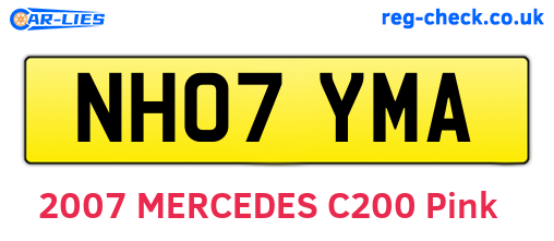 NH07YMA are the vehicle registration plates.