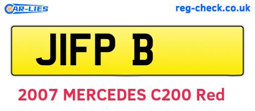 J1FPB are the vehicle registration plates.