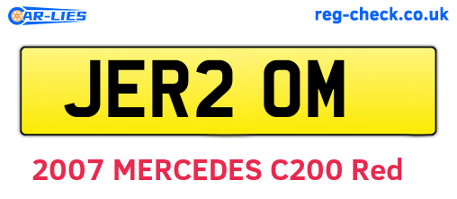 JER20M are the vehicle registration plates.