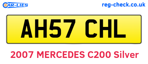 AH57CHL are the vehicle registration plates.