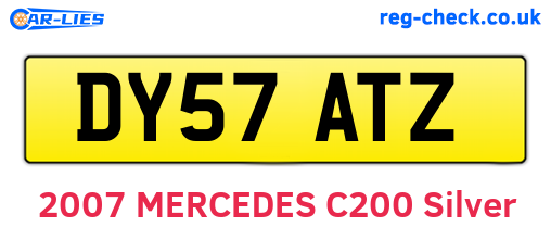 DY57ATZ are the vehicle registration plates.