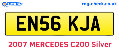 EN56KJA are the vehicle registration plates.