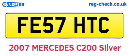 FE57HTC are the vehicle registration plates.