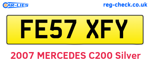 FE57XFY are the vehicle registration plates.