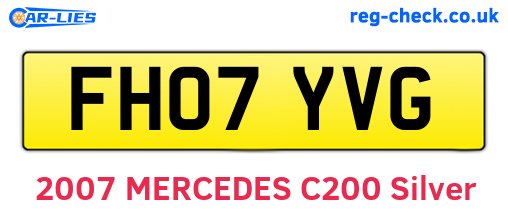FH07YVG are the vehicle registration plates.