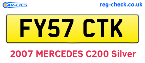 FY57CTK are the vehicle registration plates.