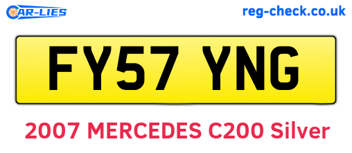 FY57YNG are the vehicle registration plates.