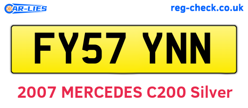 FY57YNN are the vehicle registration plates.