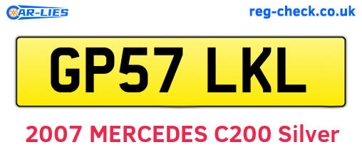 GP57LKL are the vehicle registration plates.