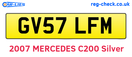 GV57LFM are the vehicle registration plates.