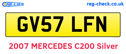GV57LFN are the vehicle registration plates.